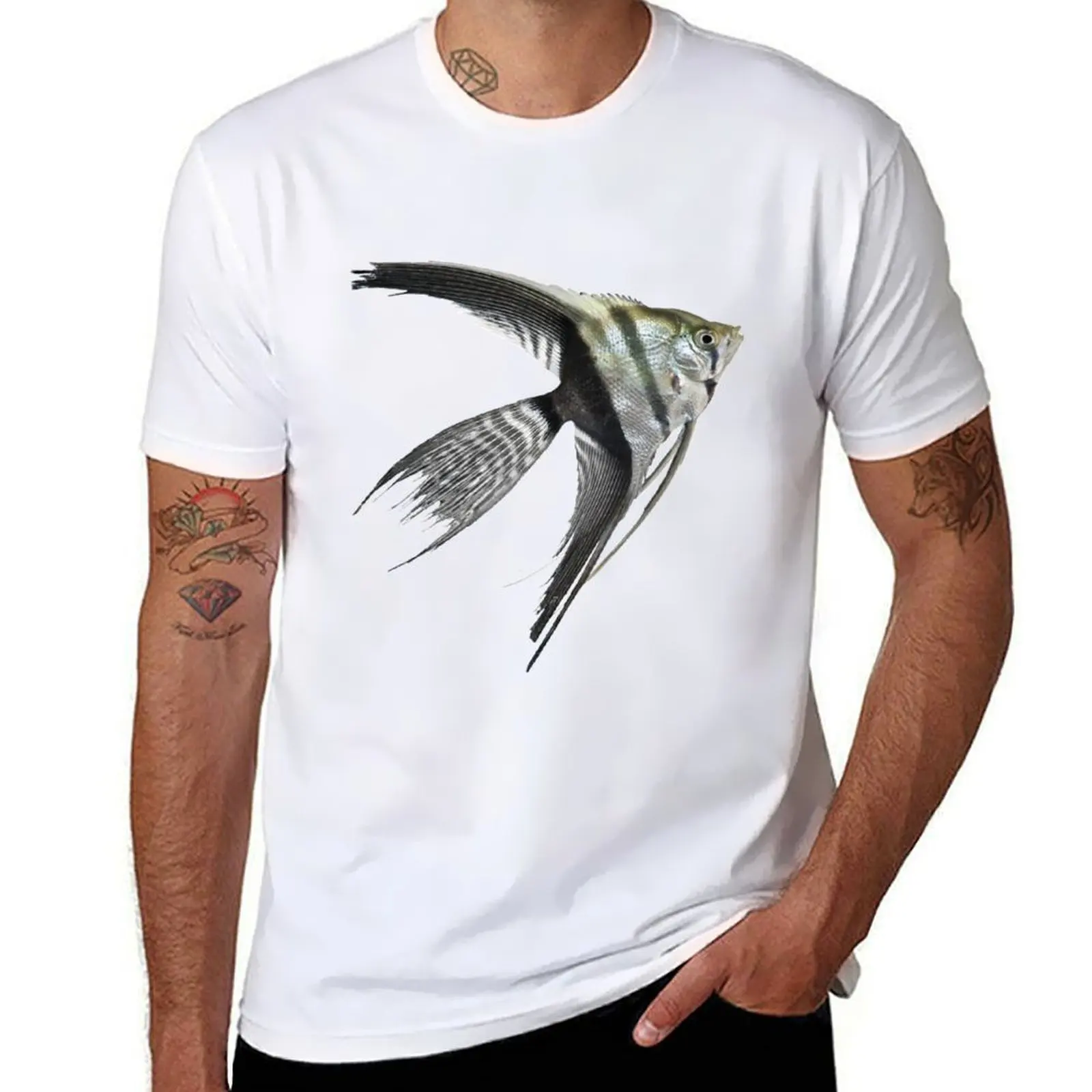 

Angelfish T-Shirt cotton t shirts high quality t shirt personalised T-Shirt