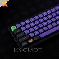KYOMOT 125 Keys EVA 01 Machine Keycaps MOA Profile Game Anime Keycap for MX Switch DIY Layout GMK Mechanical Keyboard Keys Caps