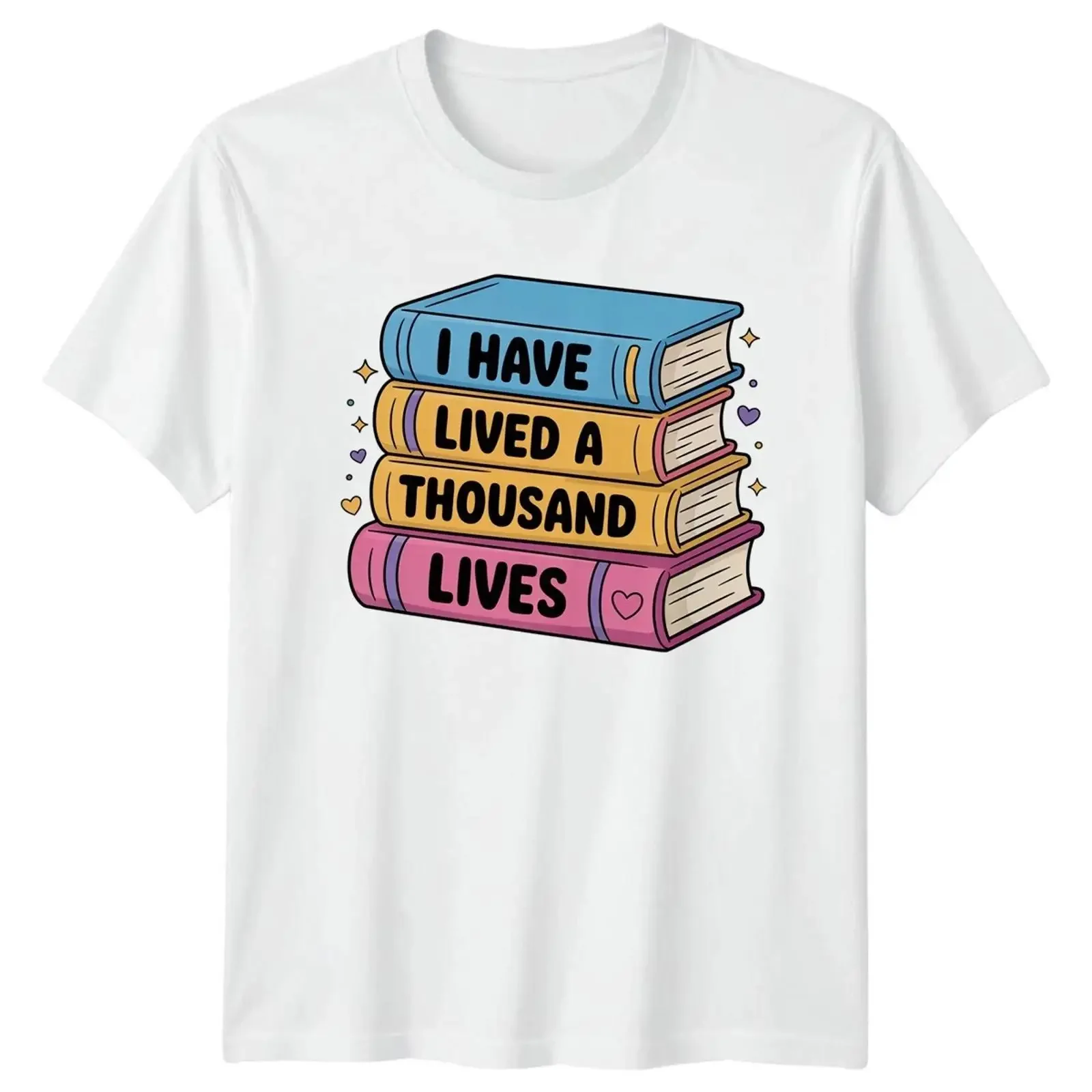 I Have Lived A Thousand Lives Reading Hobbys Herren T Shirt Damen Grafik vintage Washed homme designer clothes Comfortable