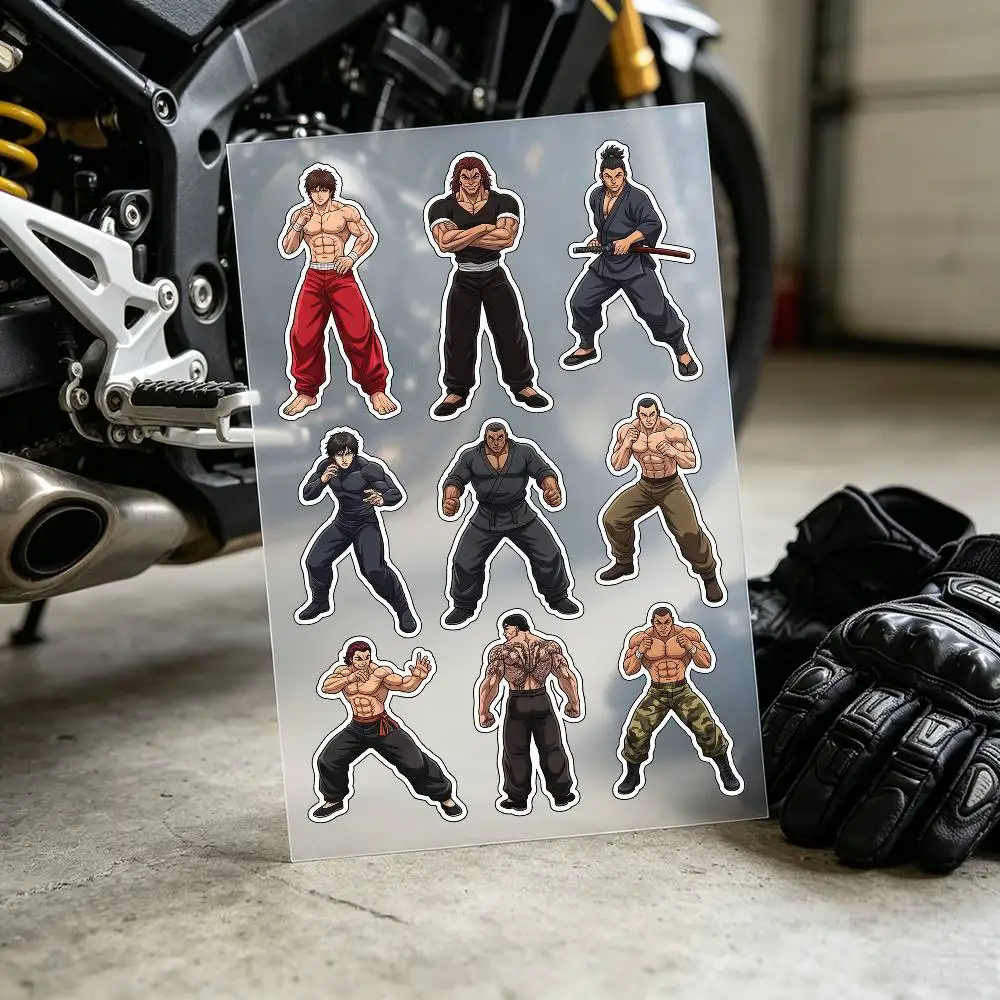 Baki Hanma Stickers Auto Body Bumper Windows Motorcycle Laptop Walls Vinyl Decal Car Tuning Accessories