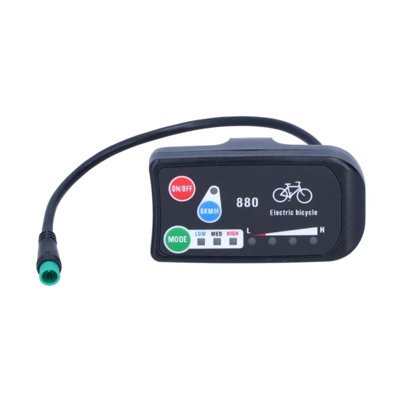 display-kt-led880-per-bicicletta-elettrica-misuratore-36v-48v-accessori-e-bike-connettore-maschio-a-5-pin