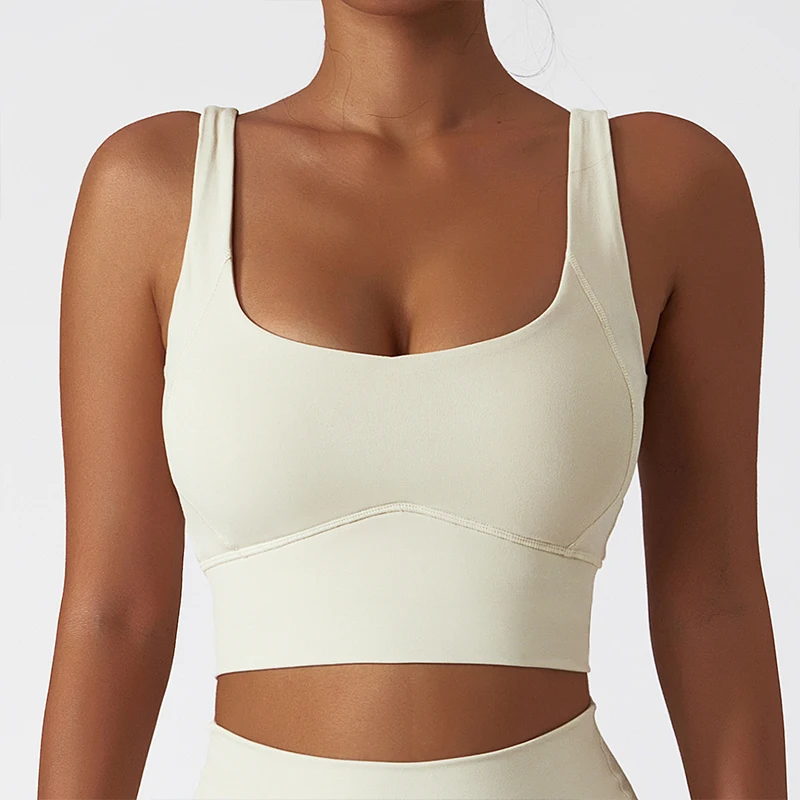 Soutien-Gorge de dehors Confortable et Respectueux avec Coussin de Poitrine pour Femme, Haut Précieux, pour Gym, Fitness, Course à Pied, Yoga,