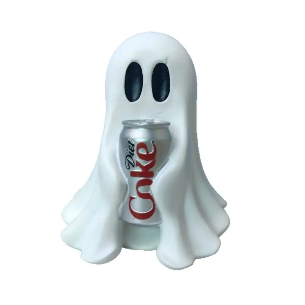 Resin Ghost Pen Container Desktop Stationery Organizer Halloween Decoration Creative Office Desk Accessory Unique Holiday Gift