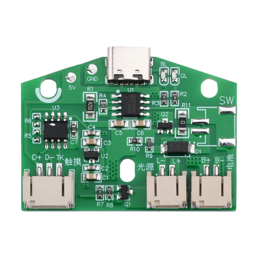 USB Charging Infinitely Dimmable Module TYPE-C Desk Lamp Circuit Board LED Light Control Module Charging Touch Monochrome Board