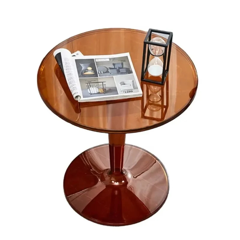 Aurora gorgeous rainbow color acrylic side table home art decoration