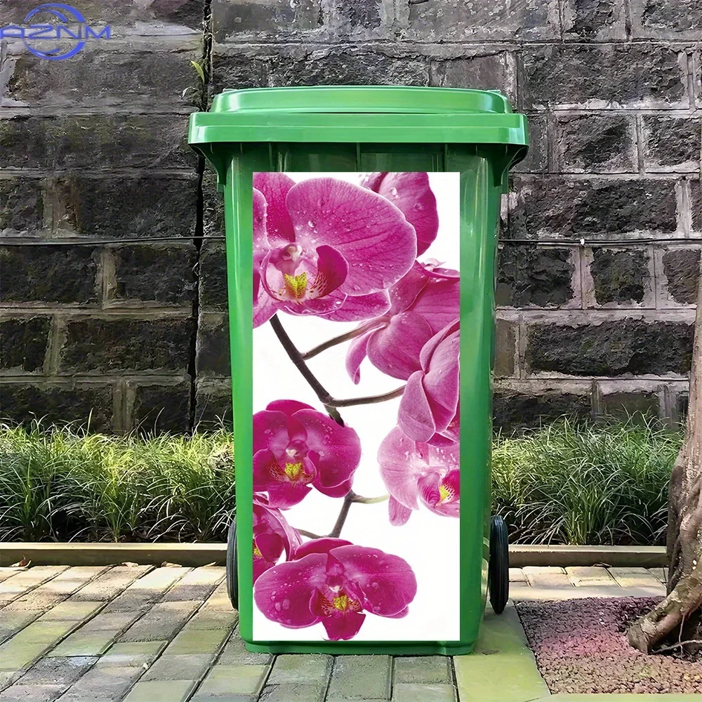 2D1pc of a Stunning Pink Phalaenopsis Flower Image with Water Droplets - a Waterproof And Removable  Sticker, Perfect for Deco