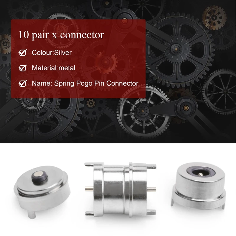 ¡Promoción! Conector de clavija Pogo con resorte magnético 40X, Pin de resorte único, 2 polos, potencia de carga, sonda macho hembra, cable de soldadura y