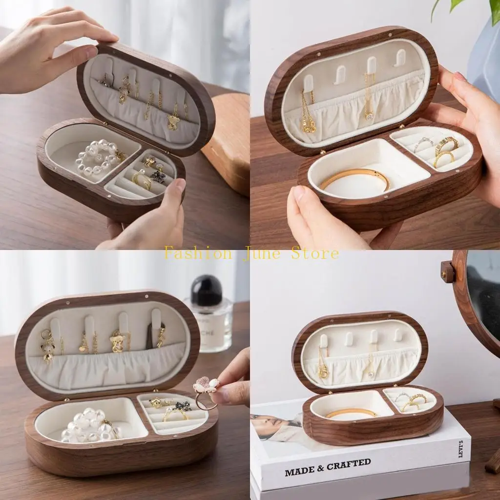 N5KA Jewelry Compact Storage Case Small Jewelry Box Jewelry Storage Container Material for Jewelry