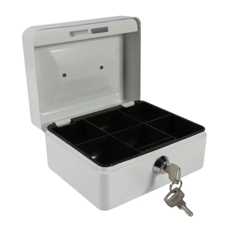 Mini Key Safe Box Portable Steel Petty Lockable Cash Money  Safe Security Box Household Security Jewelry Storage Box