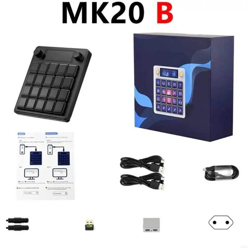 

Computer AI Mechanical Voice Keyboard 0.85inch LCD Screen Customize with 2.8inch Secondary Screen Keyboard 896C