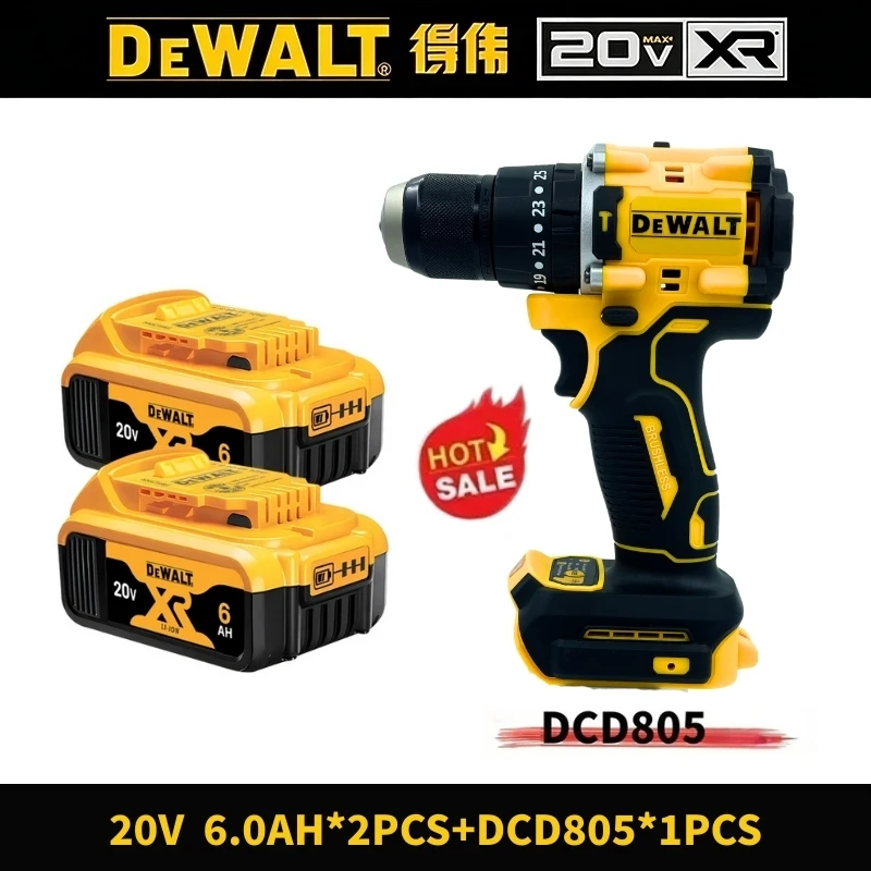 DEWALT DCD805 20V Max Cordless Brushless Impact Drill Multi-Function Handheld Electric Screwdriver Tool image 3