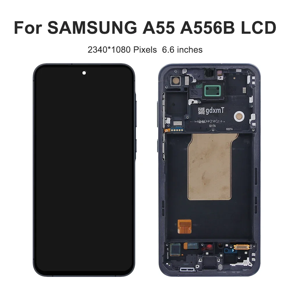 6.6''A55 For Samsung For AMOLED A55 5G A556V A556B A556E A5560 LCD Display Touch Screen Digitizer Assembly Replacement