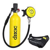 DIDEEP X4000 1L Mini Scuba Diving Tank Oxygen Cylinder Underwater Diving Set Air Oxygen Tank W/ Adapter & Storage Bag Equipment