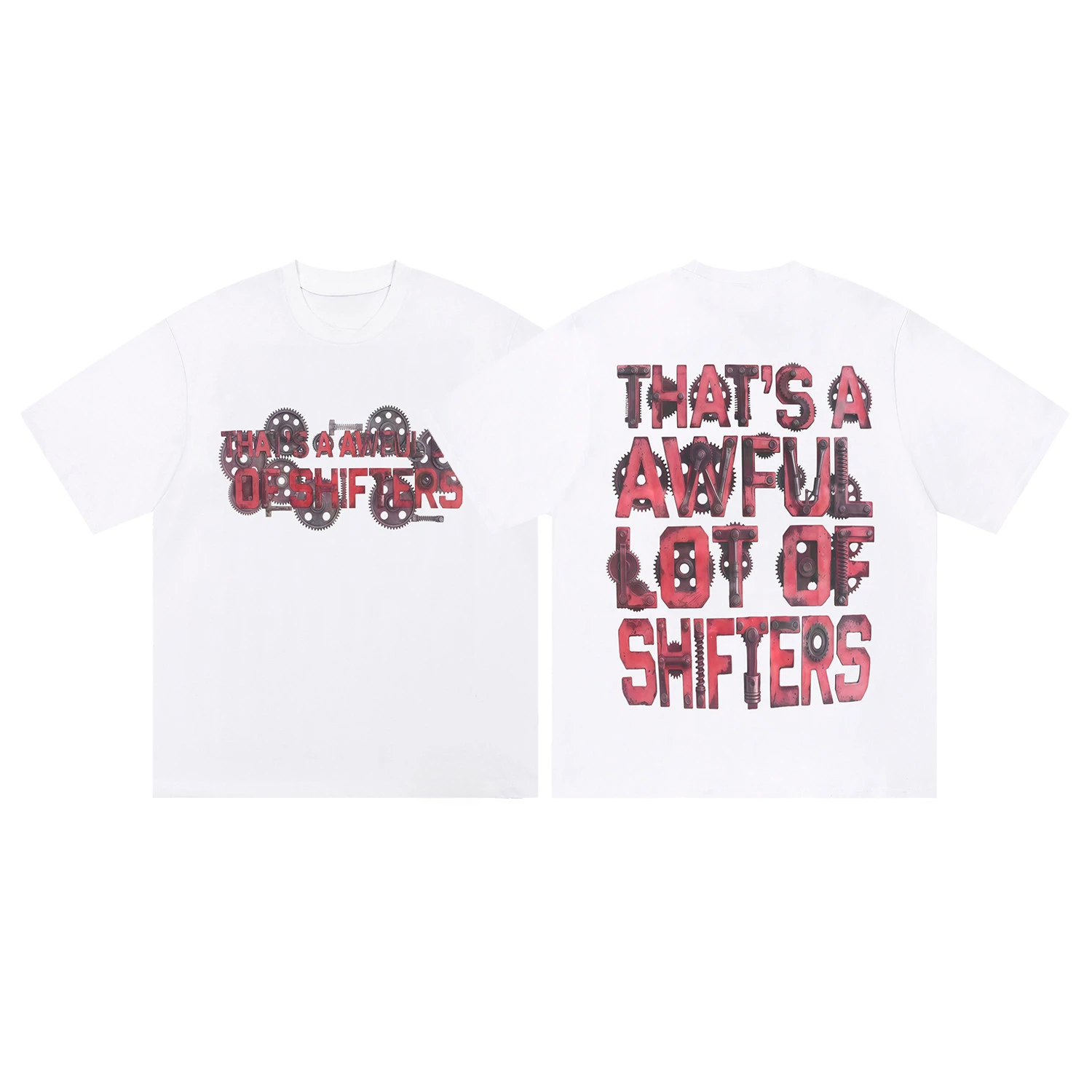 Y2k THAT. SA AWFUL LOT OF COUGH SYRUP American High Street Short-sleeved T-shirt for Men and Women