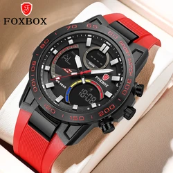 LIGE Top Luxury Watches Men Dual Display Watch Waterproof Mens Sport Wristwatch Men Military Clock Male Stopwatch Relojes hombre