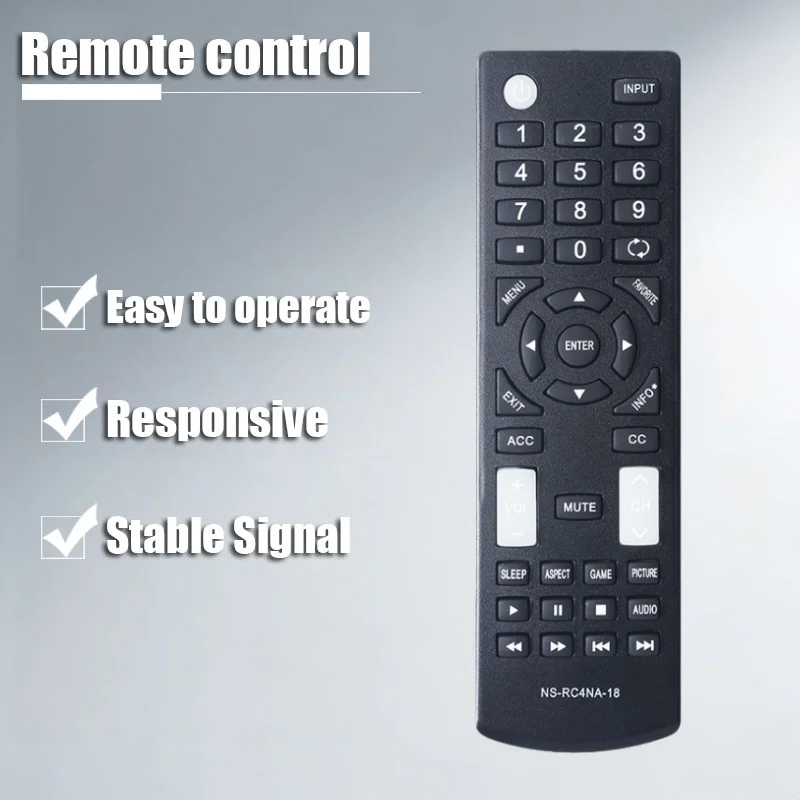 

Universal Remote Control Replacement Fit For All Insignia LED-LCD HDTV TVS NS-RC4NA-18 NS-32D311NA17-ABVK