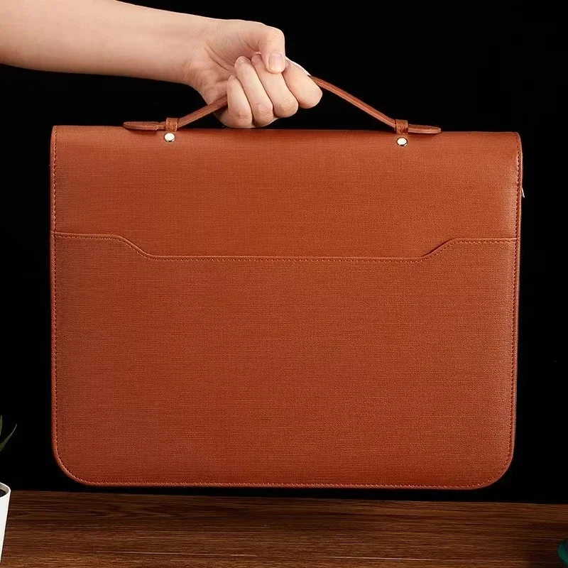 File Bag A4 Binder Document Box Calculator Office Clip Cabinet Folder 4 Rings Holder Manager Briefcase Stationery Case