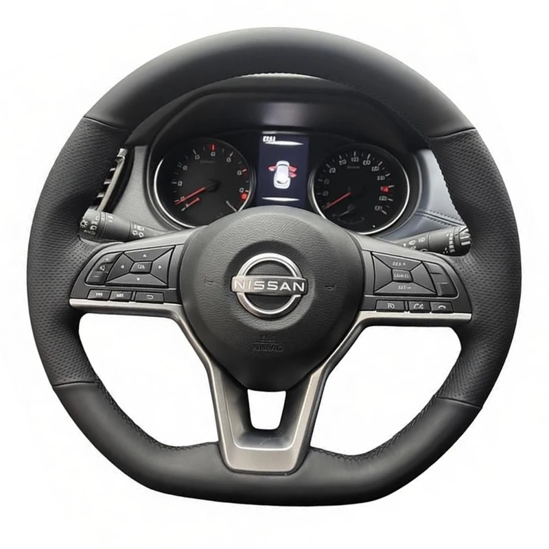 Interior Leather Car Steering Wheel Covers for Nissan Sylphy‌ Sentra‌ Qashqai 2020-2025 Kicks X-trail 2017-2021 Teana 2020 2022