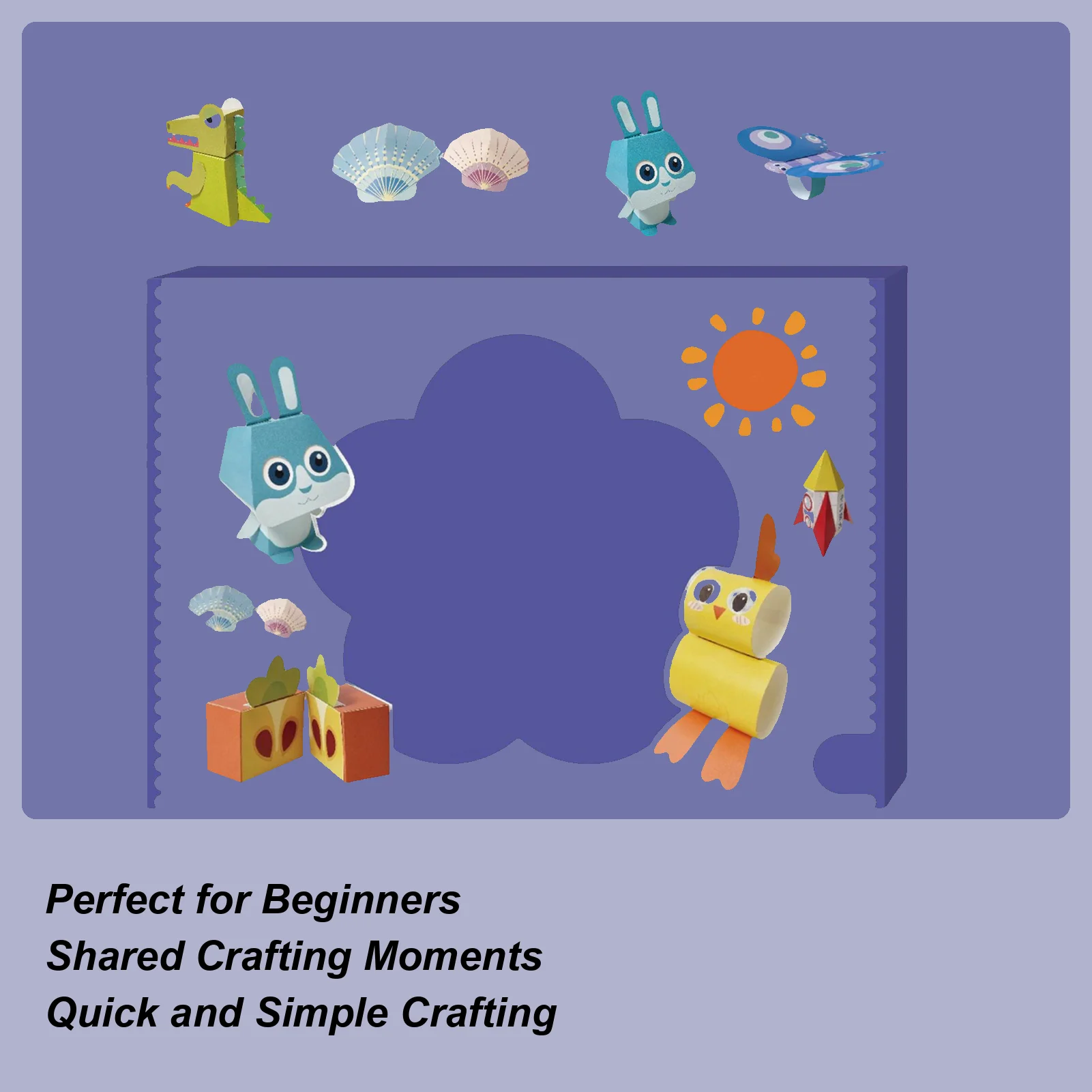 Paper Crafts 3D Paper Art Model Set Educational Craft Project Set For Teens Beginners Enthusiasts Classroom School Home Girls