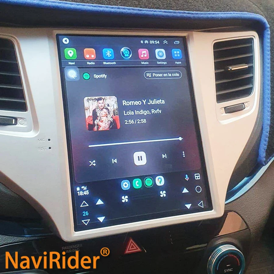 9.7inch Android 14 Vertical Screen For Hyundai Tucson 2017 2016 Car Radio Multimedia Video Player DSP GPS Navigation 2Din Stereo
