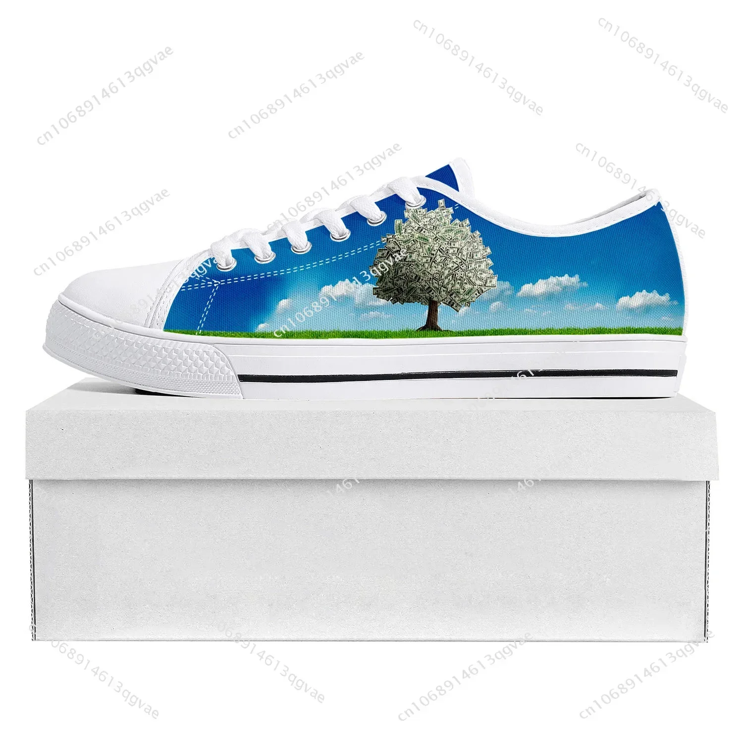 Dollar Green Tree Low Top High Quality Sneakers Mens Womens Teenager Canvas Sneaker  Prode Casual Couple Shoes Custom Shoe White