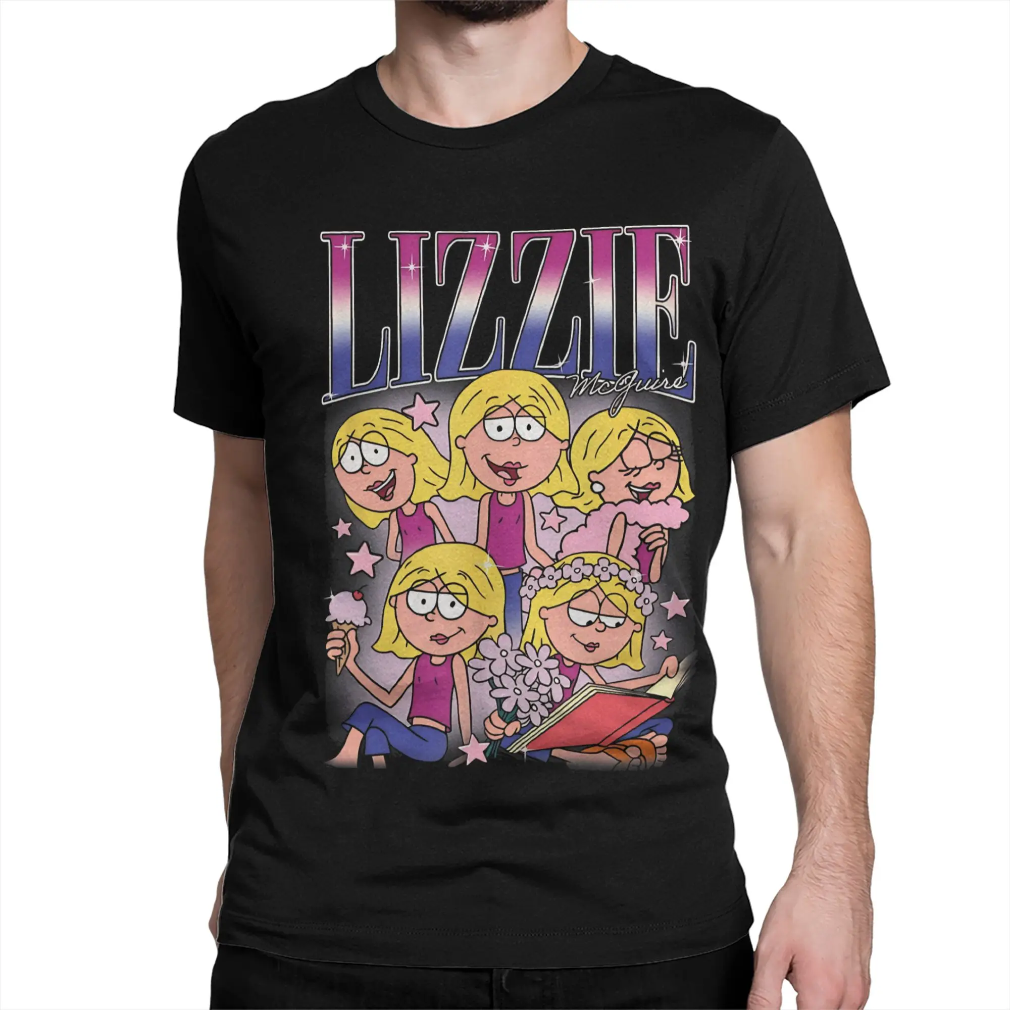Fashion Lizzies Cartoon McGuires T-Shirts Men Women Crew Neck 100% Cotton T Shirt Cartoon Girl Funny Short Sleeve Tees Clothes