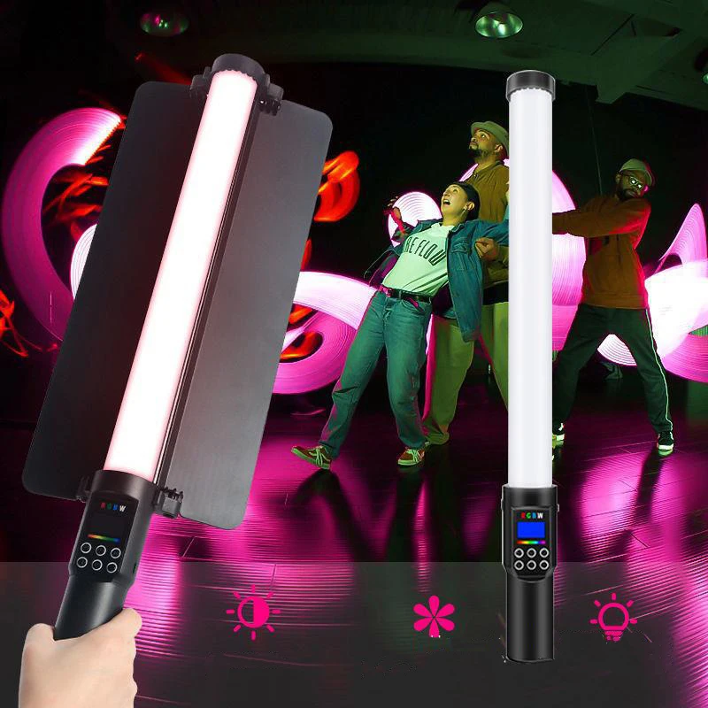 LED fill light outdoor portable photography stick light RGB Handheld Fill light stick DJ disco atmosphere light