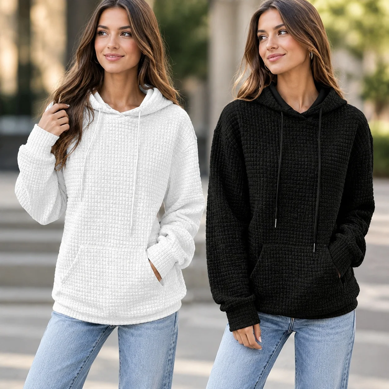 Hooded Long Sleeve Hoodie Regular Length Japanese Korean Casual with Pullover Round Neck Printed Regular Fit Autumn Women Hoodie