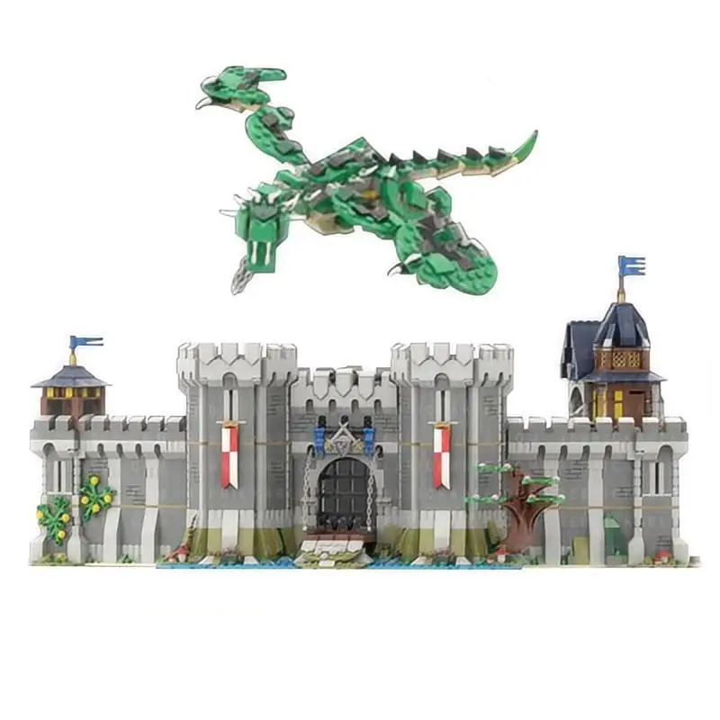 

3892PCS MOC Building Blocks Black Falcon Fortress Guardians Stronghold Castle Modular DIY Sets Assembling Kid Toys holiday Gift