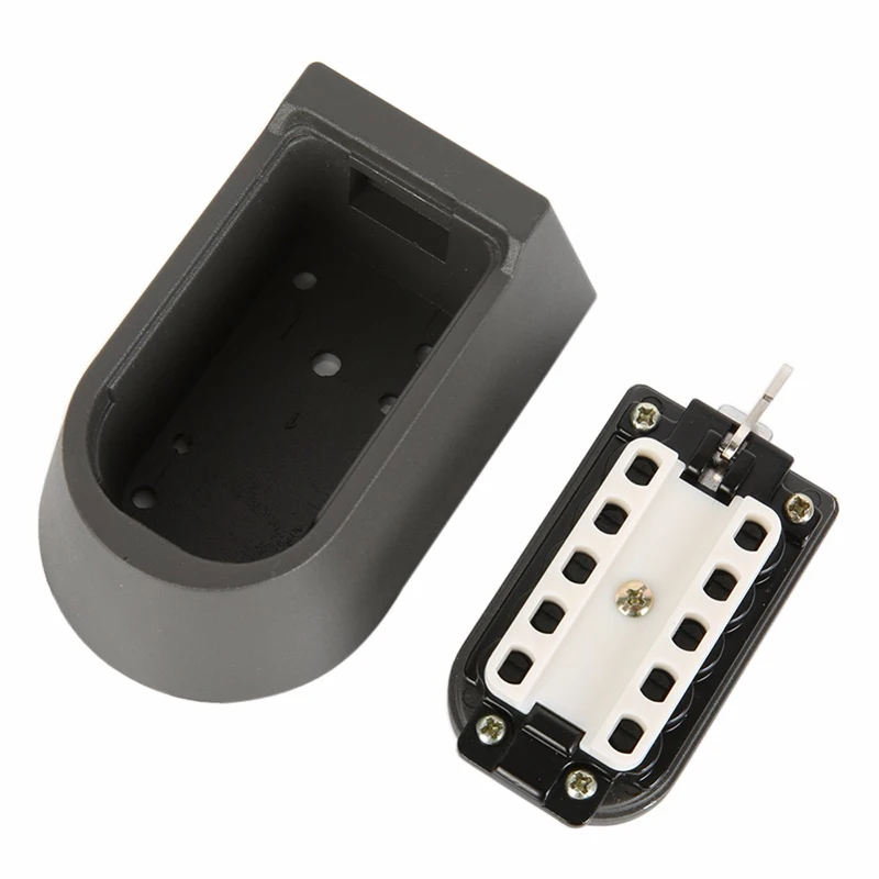 Mini Black Key Safe Box Wall Mounted Aluminium Alloy Key Lock Box with 10 Digital Code Security Lock Storage Boxes for Home