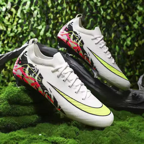 New Man Soccer Shoes Society Professional Grass Training Original Football Field Boots Cleats FG Indoor Non Slip Futsal Sneaker