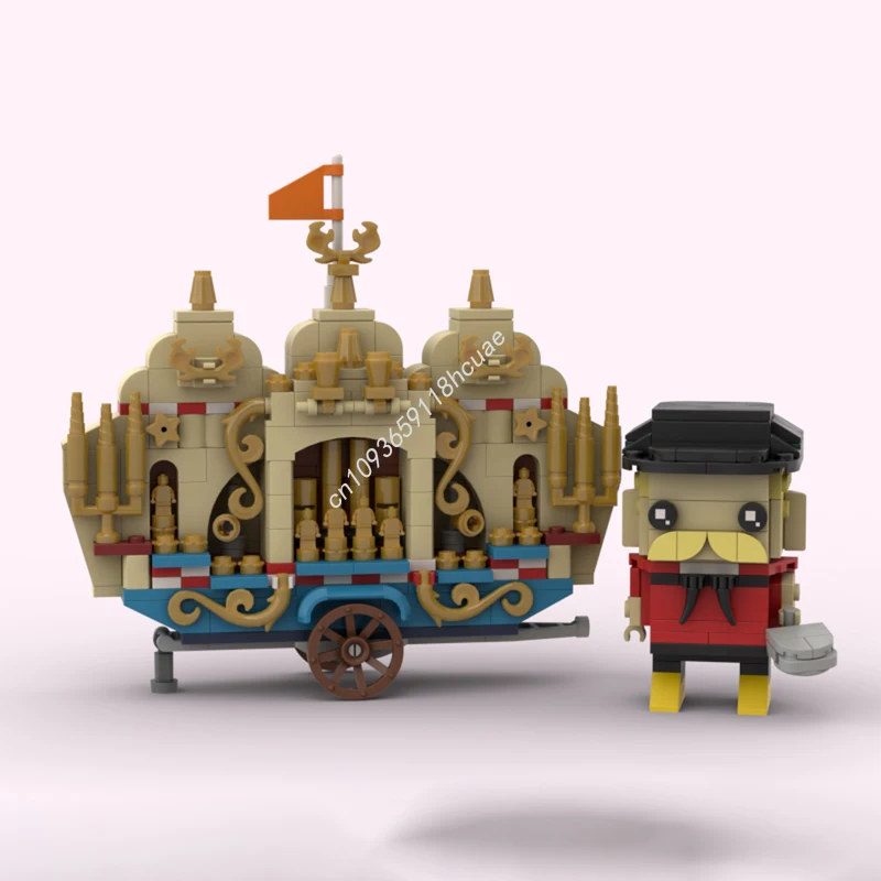 

406 шт. MOC голландский бочонок, орган, модель Brickheadz, строительные блоки, идея, игрушки для рукоделия, детские подарки на день рождения, Рождество