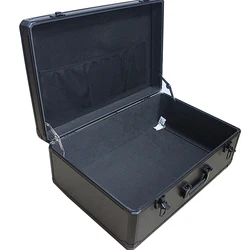 Grote Tool Case Draagbare Doos Aluminiumlegering Opslag Document Veilig Product Demonstratie Sample Display Toolbox