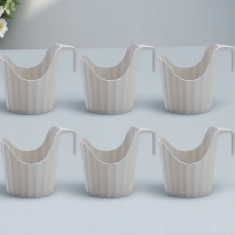 

6 Pcs Cup Holder Coffee Cups Plastic Holders for Hot Drinks Cupholder White Household