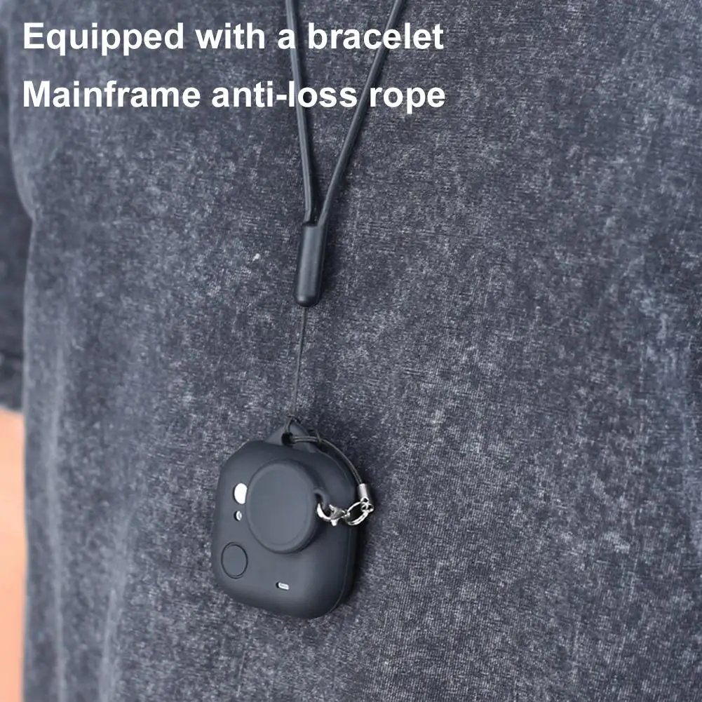 Funda protectora de silicona para Insta360 GO, cubierta corporal Ultra a prueba de golpes con tapa de lente, correas antipérdida para accesorios de cámara para pulgar