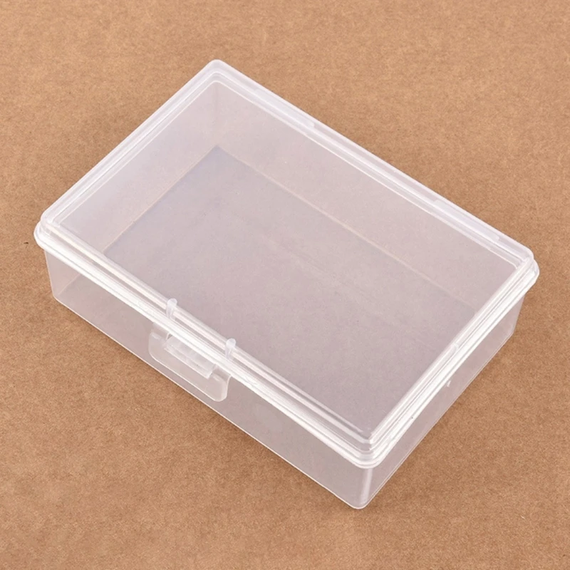 

4Pcs Clear Rectangle Playing Card Containers Plastic Case Trading Card Box