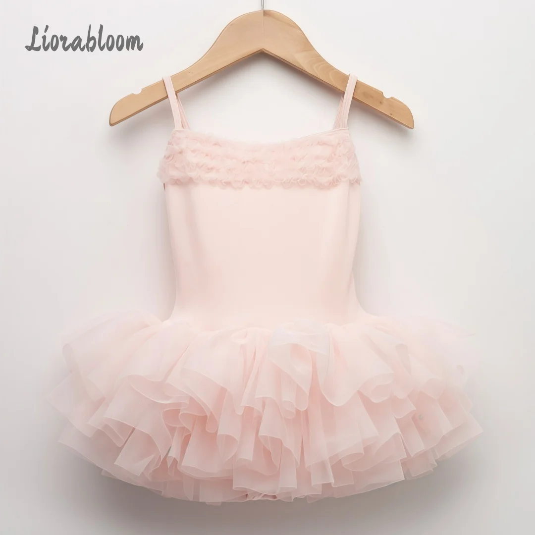 Customized Made Strappy Flower Girl Dress Ballet-Style Tulle Princess Gown Wedding Party Attire свадебное платье