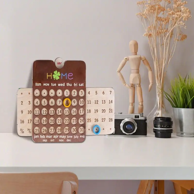 Calendário Perpétuo Desk, Desk Calendar, Data Display, Mês, Desk Decorações, Calendários de Mesa, Desk Accessories, Cute Aesthetic