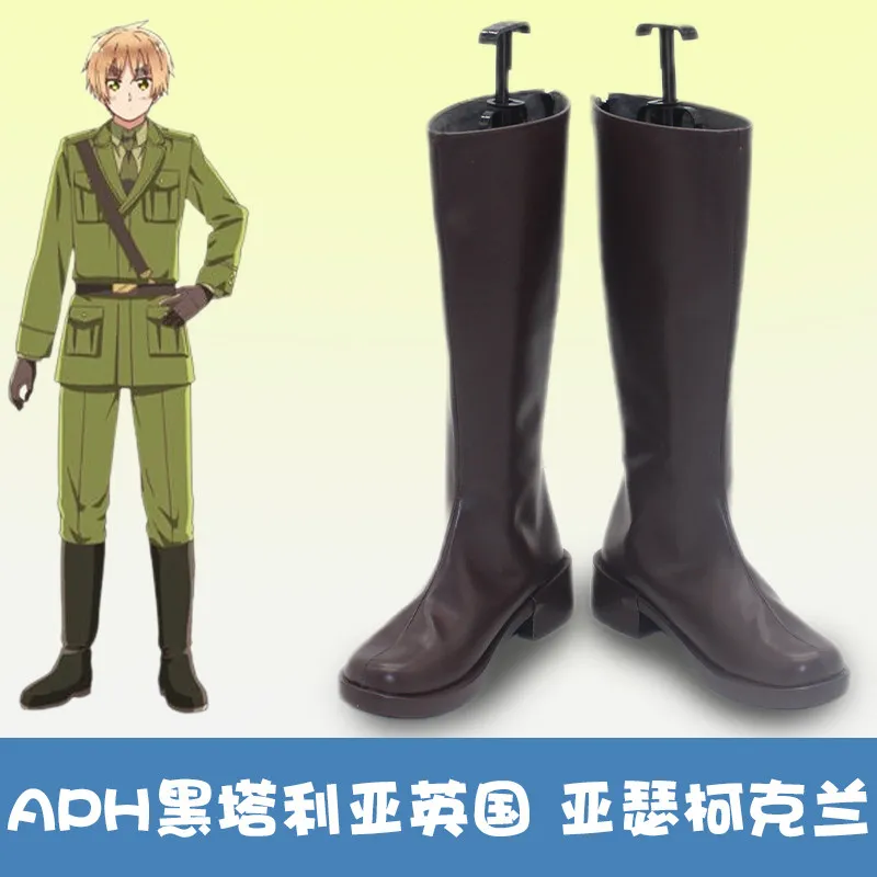 

Обувь для косплея в стиле аниме APH Hetalia Axis Powers England Arthur Kirkland, аксессуары для костюма на Хэллоуин, реквизит