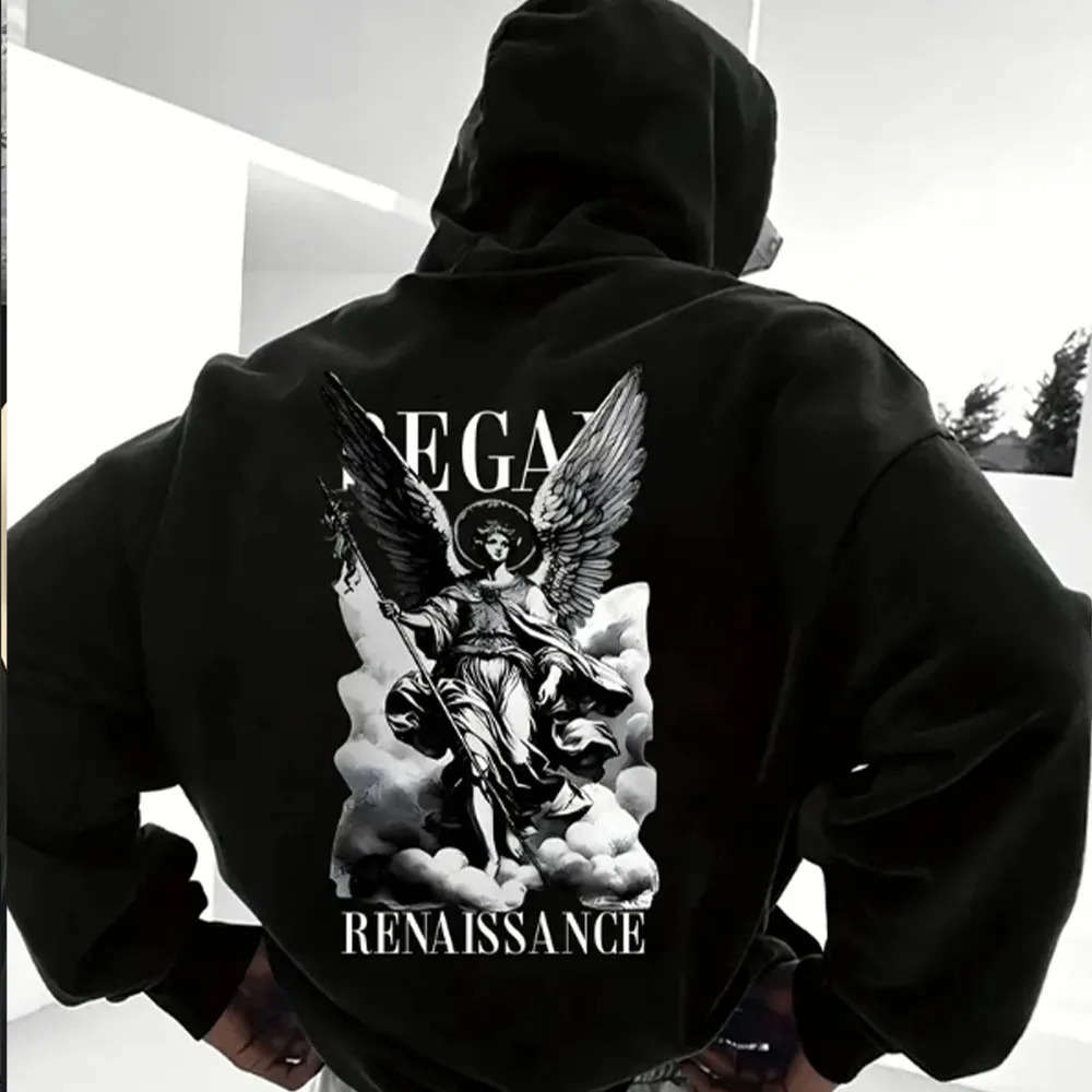 Modischer Herren-Kapuzenpullover für den Herbst und Winter, ein Must-Have mit englischen Buchstaben-Prints, vielseitig einsetzbar – Detail 7