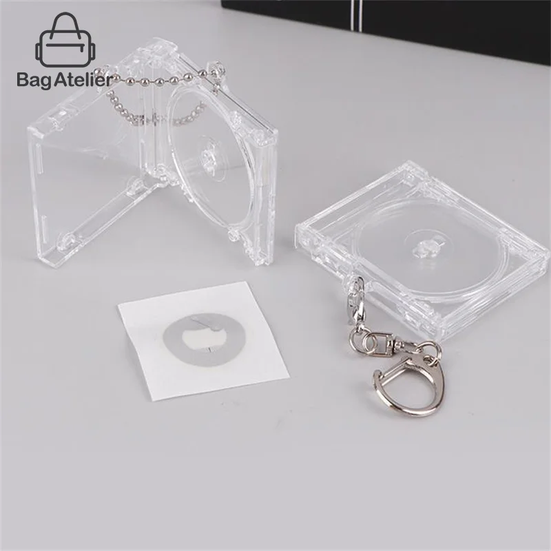 Perimeter Memorial Blank Album Bag Charm Pendant NFC Mini CD Box Charm DIY Keychain Backpack Hanging Gift