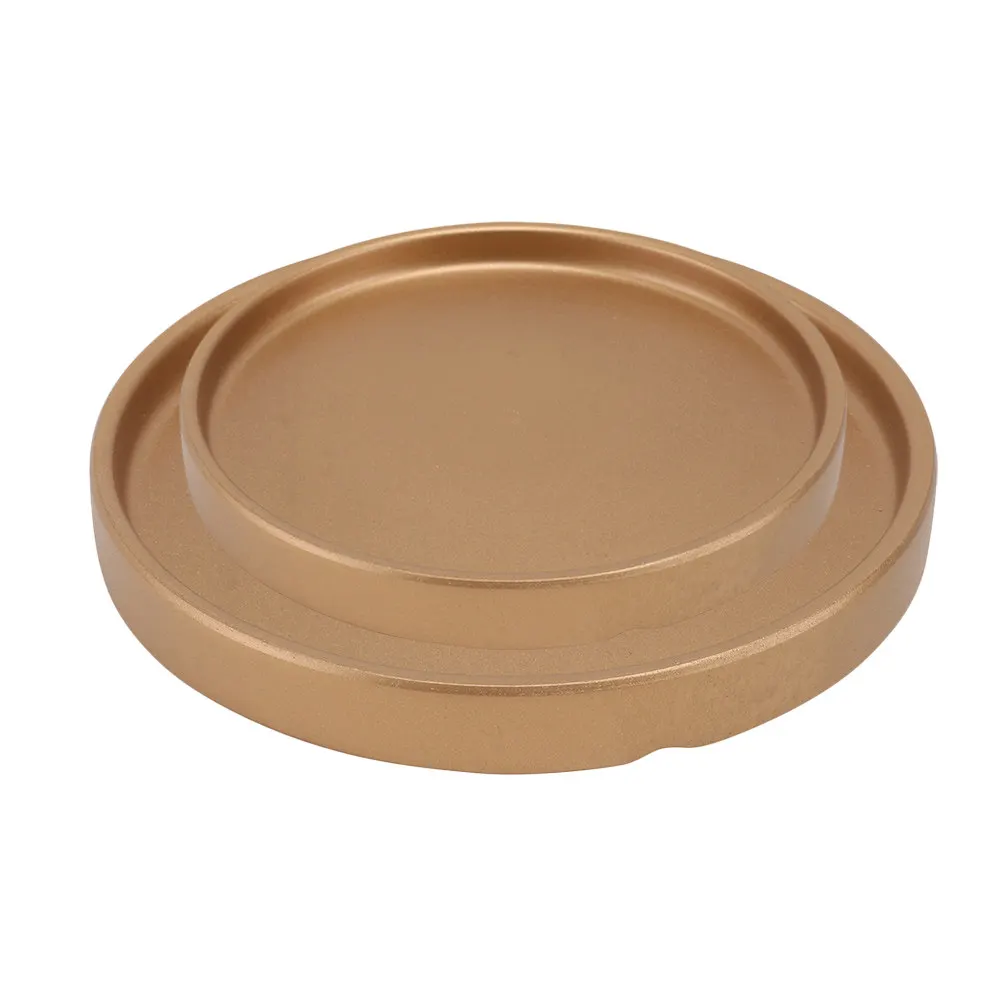 2pcs Cement Flowerpot Tray – Leak-Proof Indoor/Outdoor Plant Saucer for Bonsai, Succulents & Potted Plants