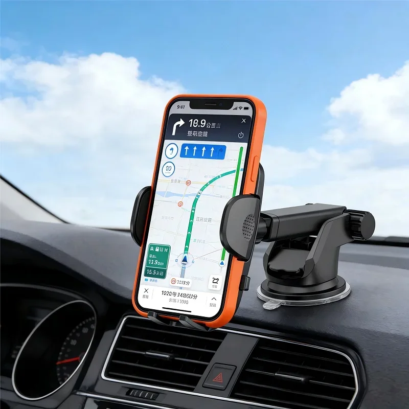 

Universal Car Phone Holder Vacuum Suction Cup Dashboard Mount 360°Rotatable Anti-Slip Easy Install Durable Design for All Phones