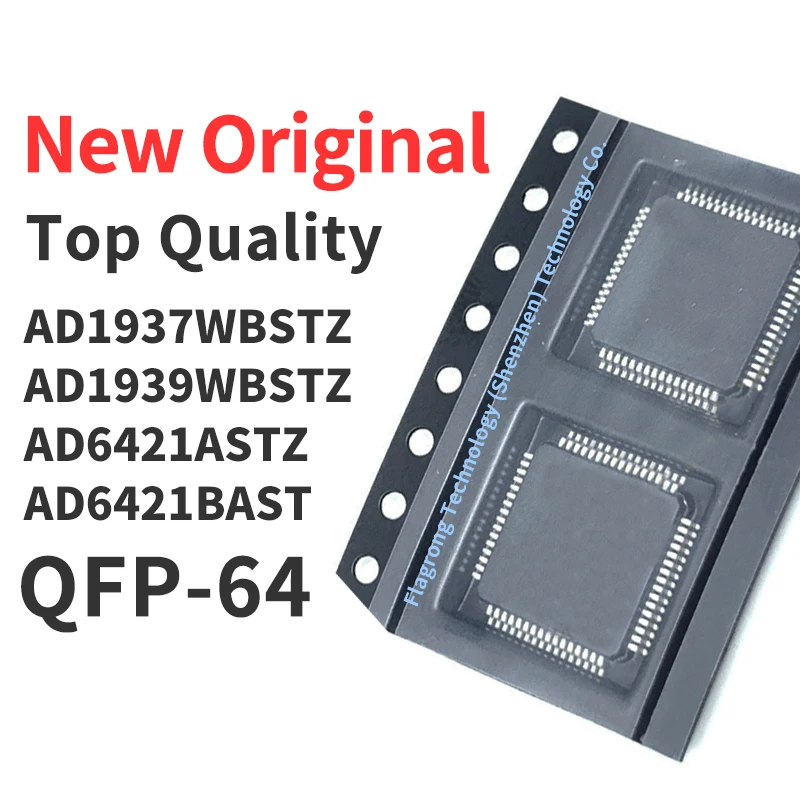 1 Piece AD1937WBSTZ AD1939WBSTZ AD6421ASTZ AD6421BAST QFP-64 Chip IC New Original