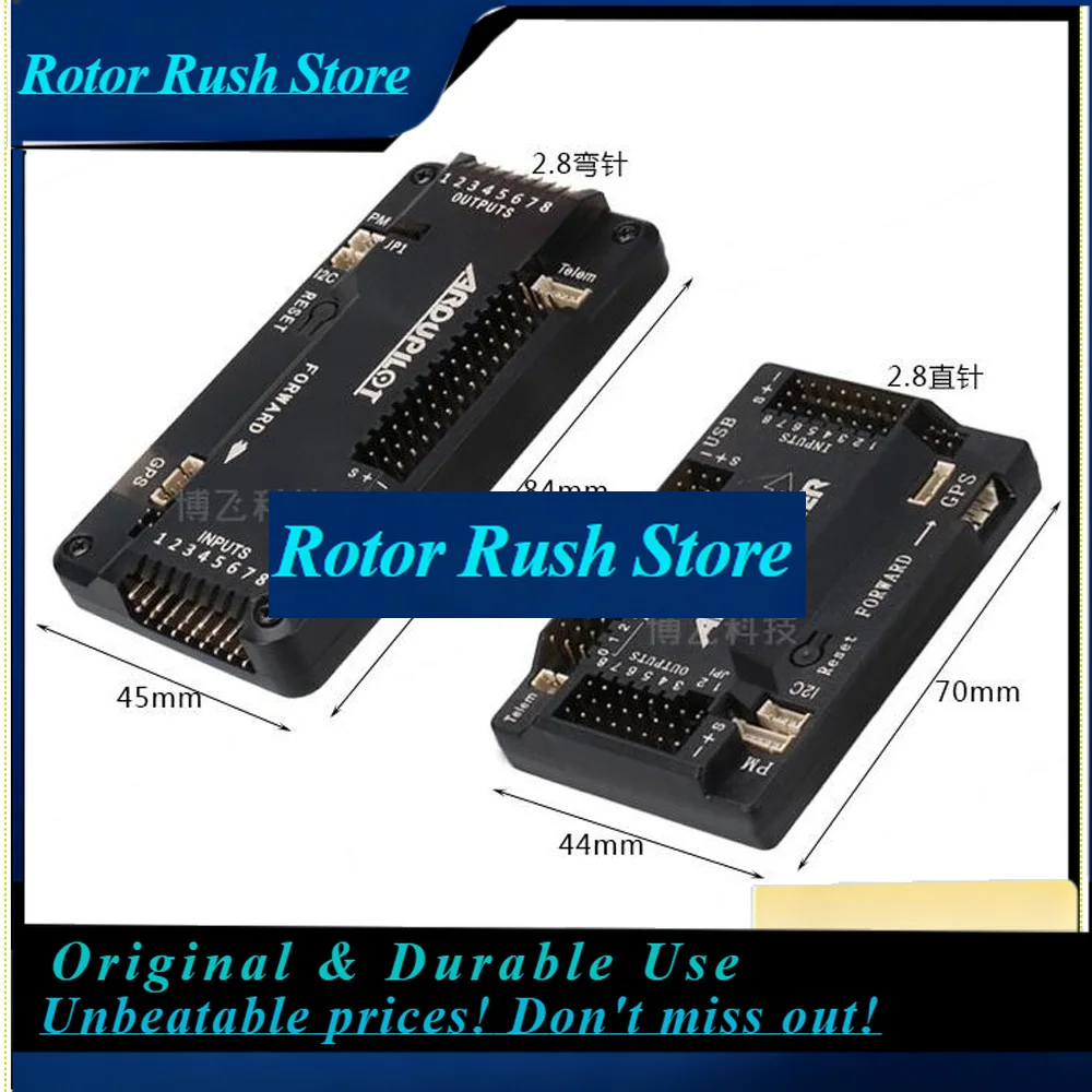 RoRuSAPM2.8 APM 2.8 Multicopter Flight Controller 2.5 2.6 Upgraded Built-in Compass Straight Pin With Case For RC Quadcopter