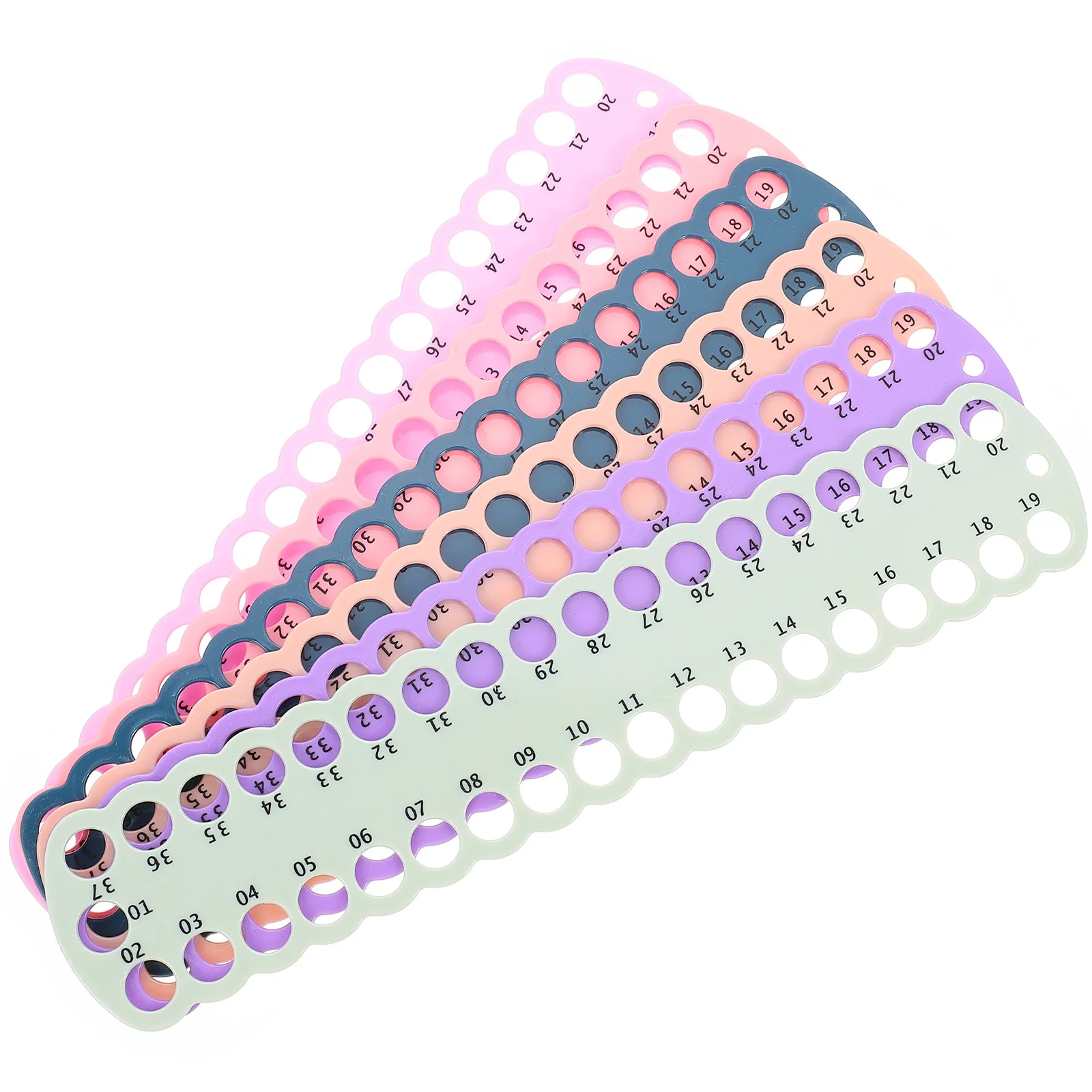 6Pcs Wear-Resistant Thread Holder Multi-Hole Embroidery Organizer Portable Floss Accessories Daily Use Thread Organizer