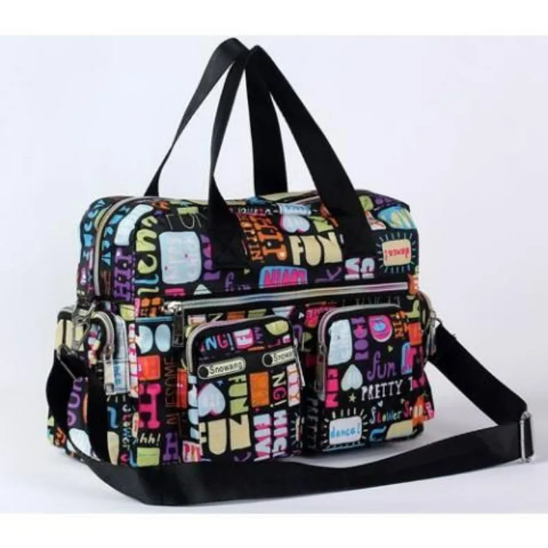 The 2025 New Waterproof Hand-held Crossbody Travel Bag Fashionable Lightweight Multi-layered with Multiple Pockets Mom's Travel