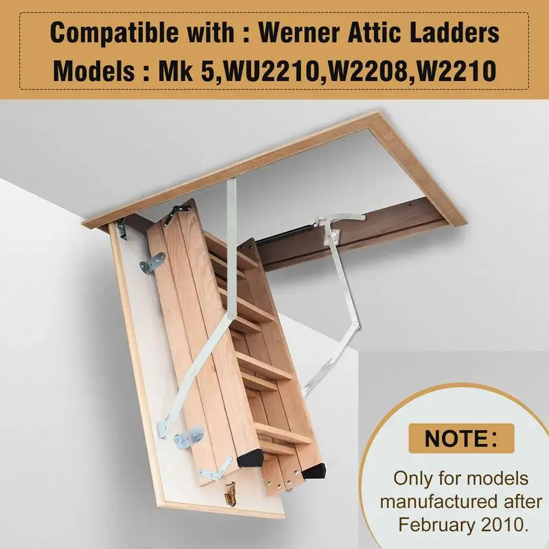 Attic Ladder Hinges Kit Ladder Hinges Ladder Hardware Spreader Hinge Arms Replacement Kit Step Ladder Attachment Thick