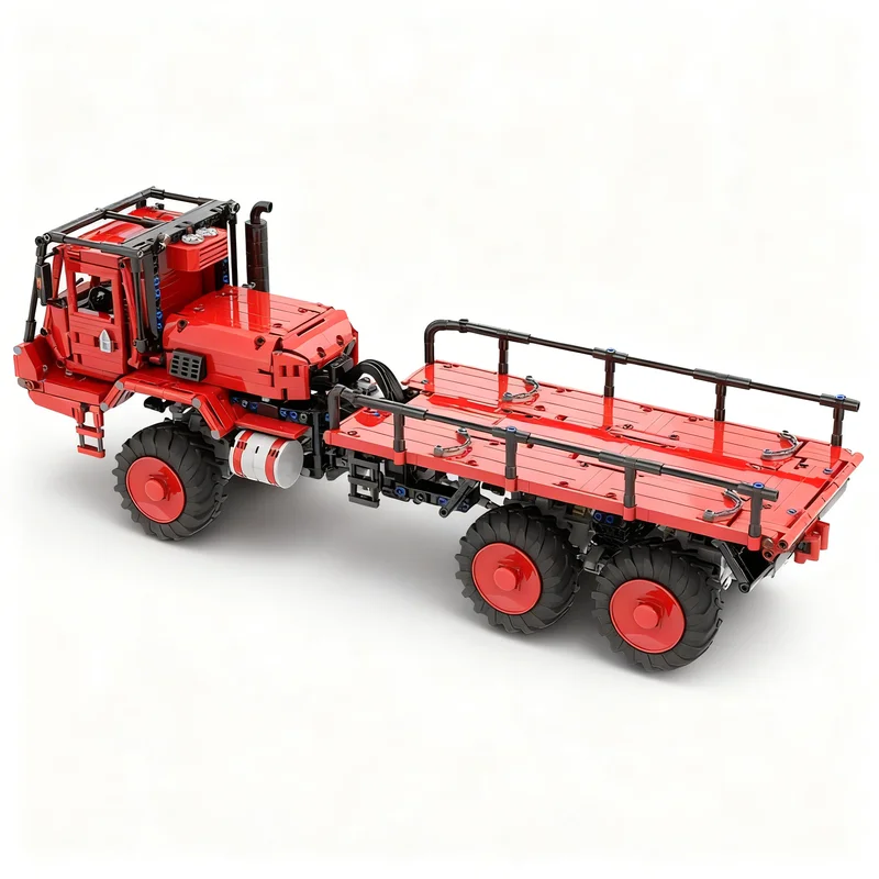 2035pcs MOC Foremost Delta 6x6 Red Technical Model Building blocks Construction Christmas gifts toy creative DIY idea Assemble