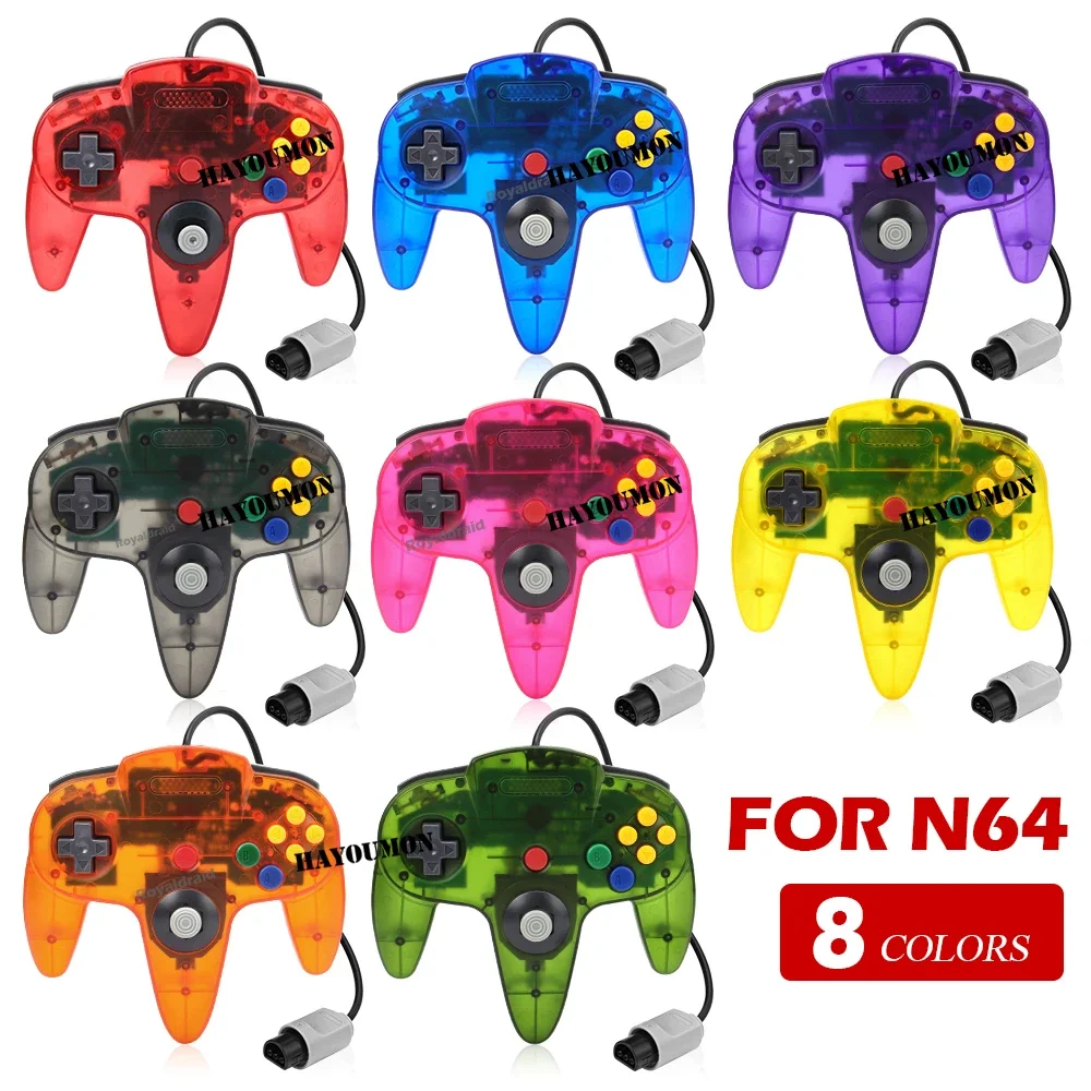 لوحة ألعاب سلكية جديدة لوحدة تحكم N64 لعصا التحكم الكلاسيكية N64 لوحدة تحكم الألعاب الرجعية لملحقات ألعاب N64